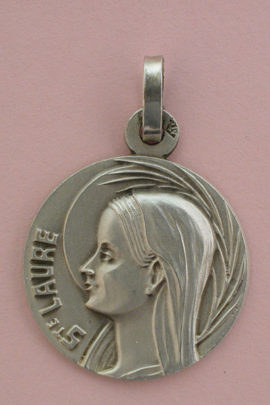 Médaille Argent Prénom Laure 18 mm