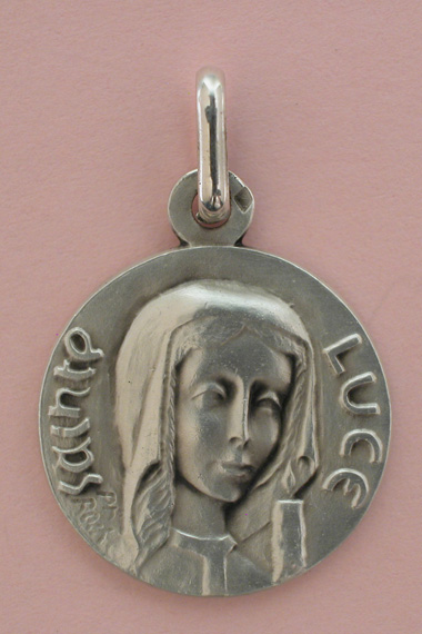 Médaille Argent Prénom Luce 18 mm