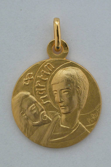 Médaille Or Prénom Martin 18 carats 15 mm