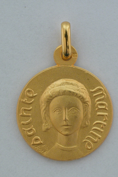 Médaille Or Prénom Martine 18 carats 18 mm