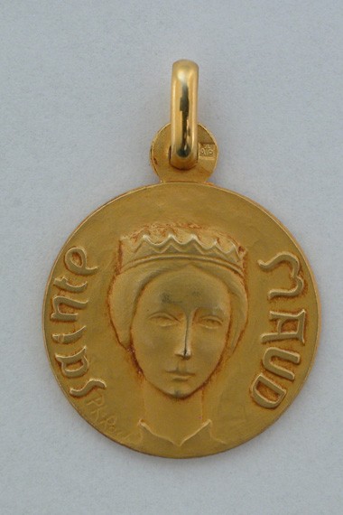 Médaille Or Prénom Maud 18 carats 18 mm