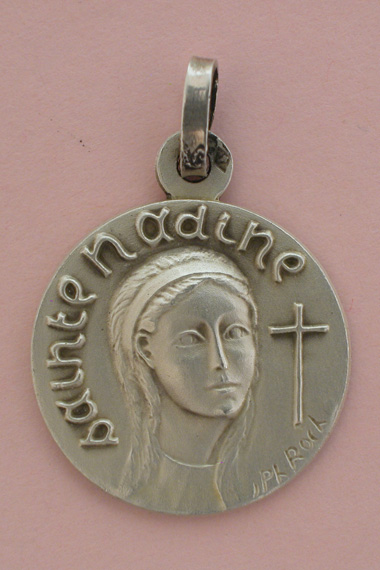 Médaille Argent Prénom Nadine 18 mm