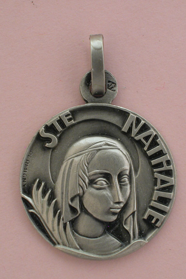 Médaille Argent Prénom Nathalie 18 mm