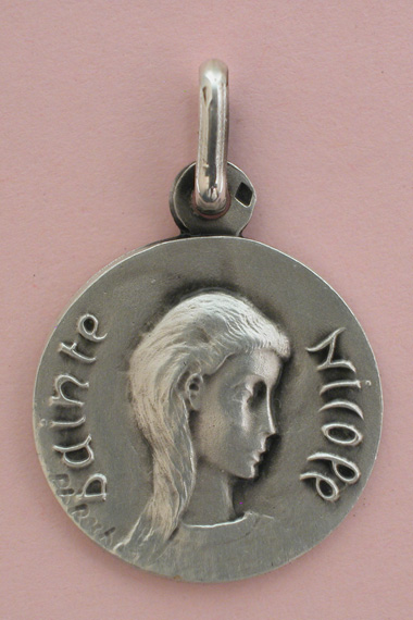 Médaille Argent Prénom Nicole 18 mm