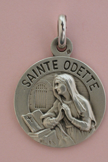 Médaille Argent Prénom Odette 18 mm