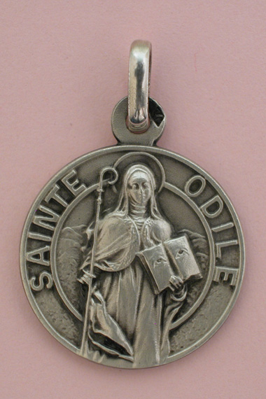Médaille Argent Prénom Odile 18 mm