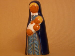 Statue de Notre Dame de l'Epi, céramique de Jouarre