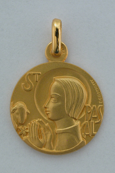 Médaille Or Prénom Pascal 18 carats 15 mm