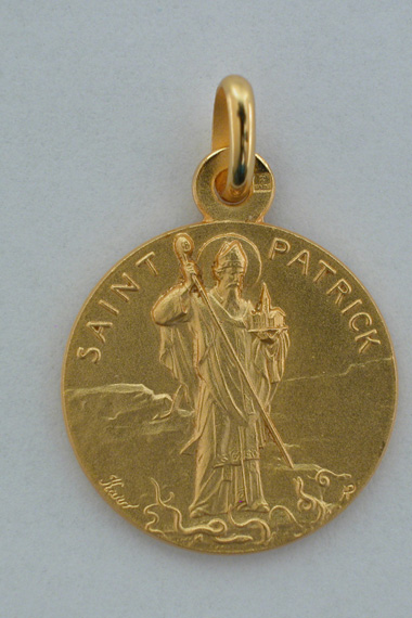 Médaille Or Prénom Patrick 18 carats 18 mm