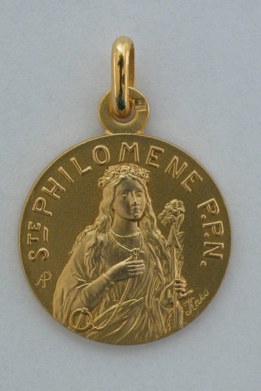 Médaille PO Philomène 18 mm