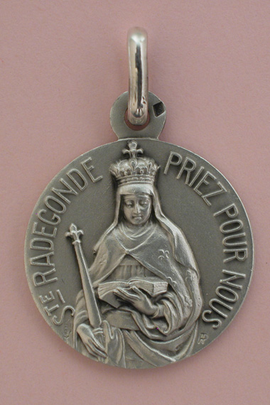 Médaille Argent Prénom Radegonde 18 mm