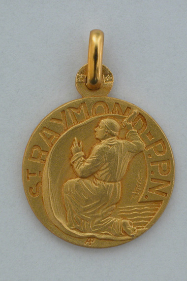 Médaille Or Prénom Raymond 18 carats 18 mm