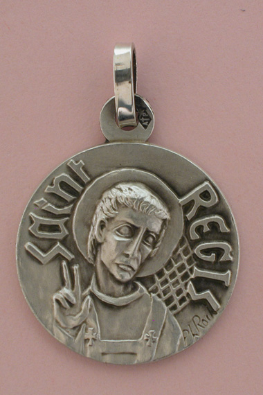 Médaille Argent Prénom Régis 18 mm
