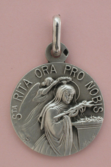 Médaille Argent Prénom Rita 18 mm