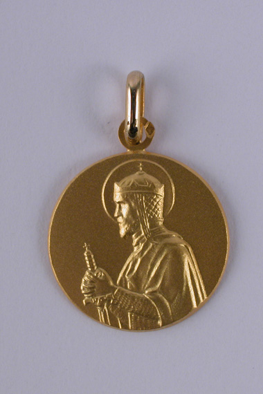 Médaille Or Prénom Roi 18 carats 18 mm