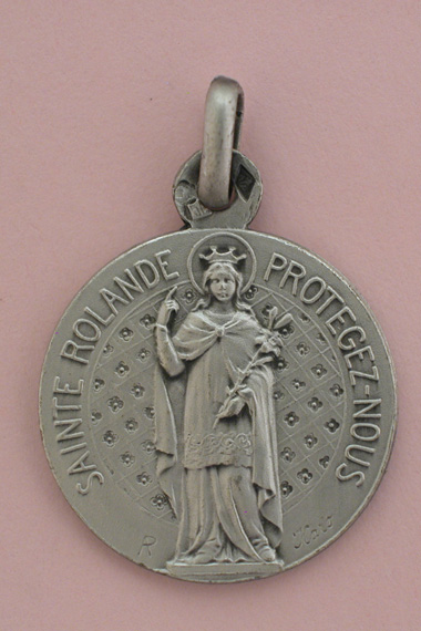 Médaille Argent Prénom Rolande 18 mm