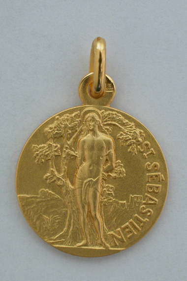 Médaille PO Sébastien 18 mm