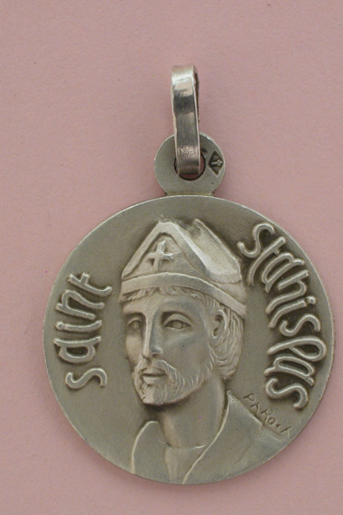 Médaille Argent Prénom Stanislas 18 mm
