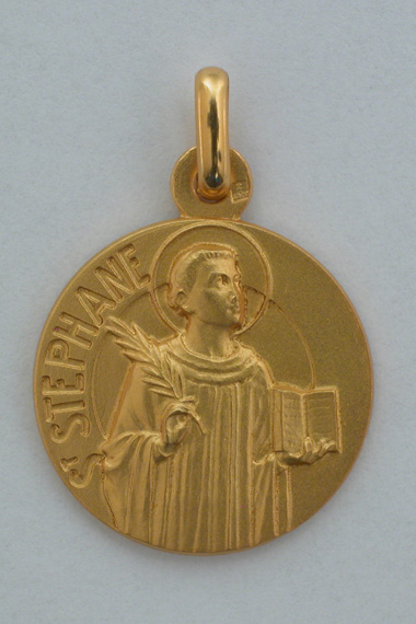 Médaille Or Prénom Stéphane 18 carats 18 mm
