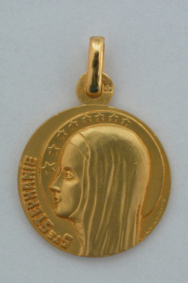 Médaille Or Prénom Stéphanie 18 carats 18 mm