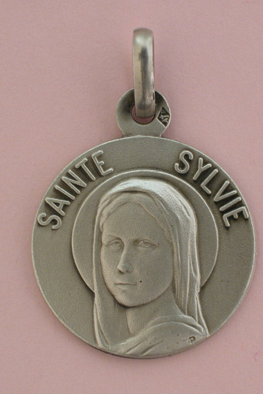 Médaille Argent Prénom Sylvie 18 mm