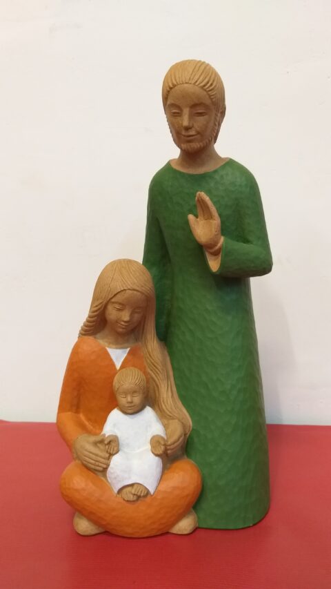 Sainte Famille, ton polychrome, Yves Le Pape