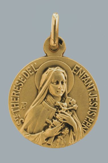 Médaille Or Prénom Thérèse 18 carats 18 mm