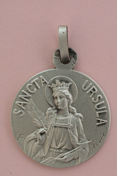 Médaille Argent Prénom Ursule 18 mm