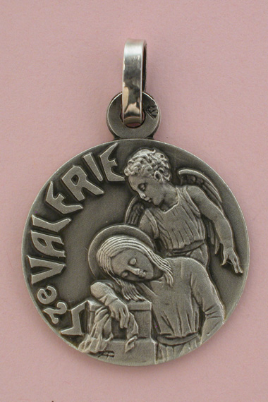 Médaille Argent Prénom Valérie 18 mm