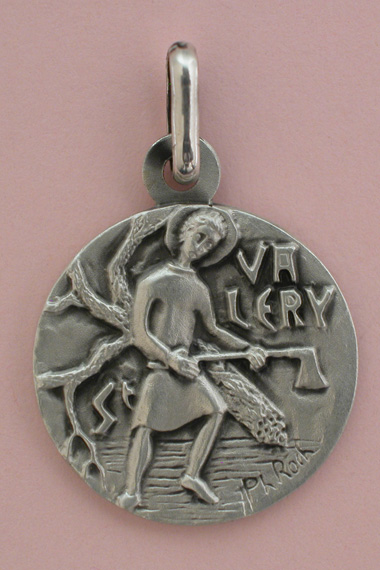 Médaille Argent Prénom Valéry 18 mm