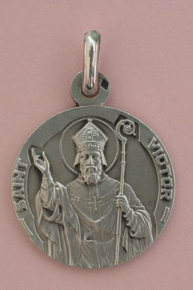 Médaille Argent Prénom Victor 18 mm