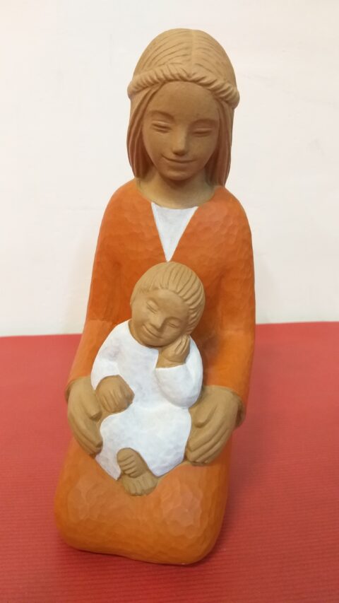 Vierge Marie assise portant Jésus, Yves le Pape