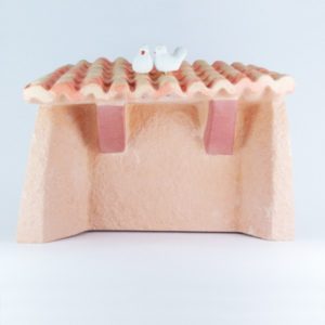 Bâtisse (petit modèle) et 2 colombes, Cassegrain