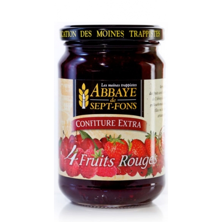 Confiture Extra 4 Fruits Rouges - Pot de 370 G