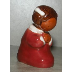 Bergère en adoration - Santon A1 de l'Abbaye de Jouarre