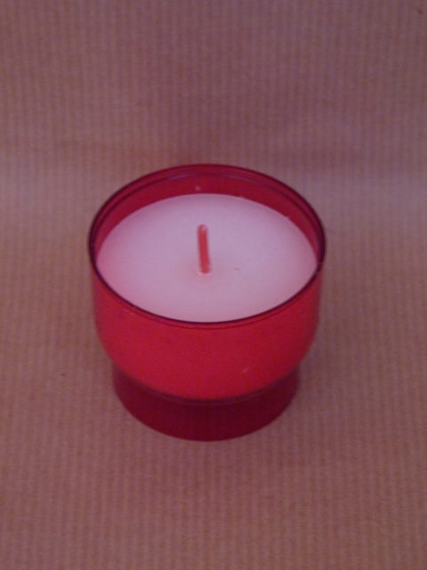 Veilleuse rouge, carton de 90 veilleuses