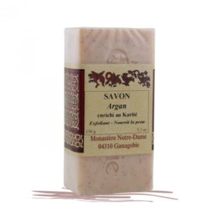 Savon Argan , exfoliant-nourrit la peau, Monastère Notre-Dame de Ganagobie, 150 g