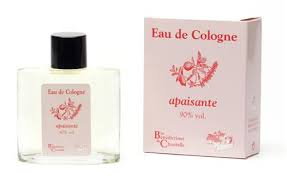 Eau de Cologne, apaisante 90% vol, à base d'essences naturelles,Chandelle, 100 ml