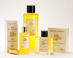Eau de toilette, vaporisateur, Anne de France, 90% vol, à base d'essences naturelles, Chandelle, 100 ml