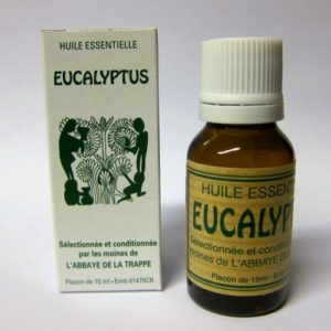 Huile essentielle,Eucalyptus, Abbaye de la Trappe, 15 ml