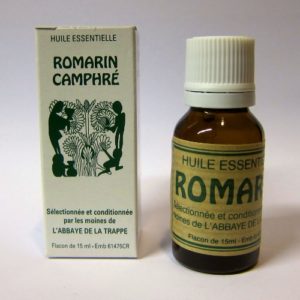 Huile essentielle, Romarin Camphré, Abbaye de la Trappe , 15 ml